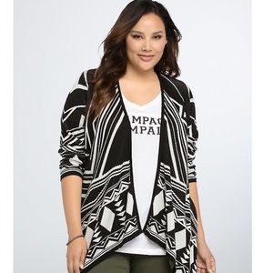 torrid geo print cardigan size 1x women